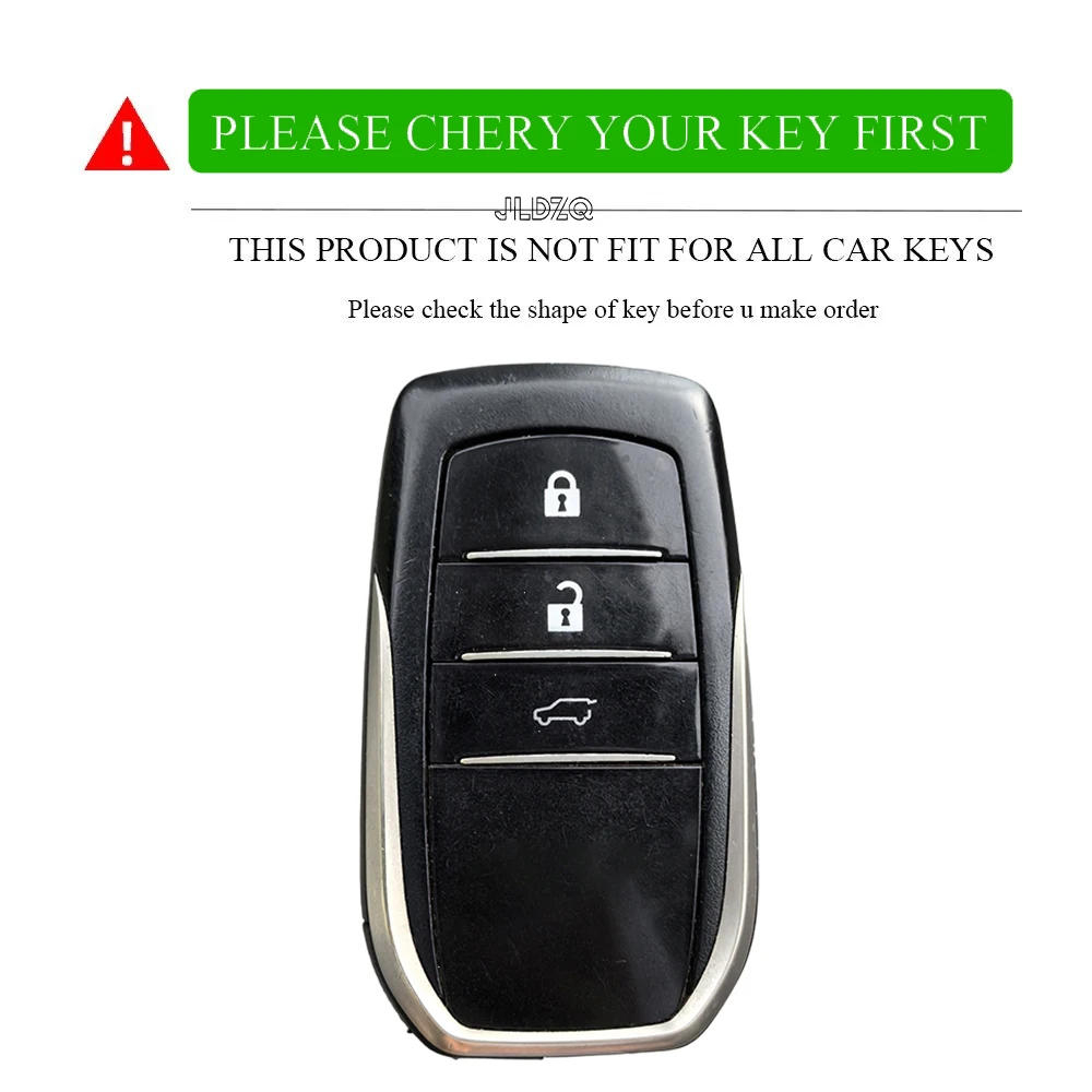 Silicone Car Key Case Cover Keychain For Toyota Corolla Hatchback Cross Yaris Cross Prius Hilux Land Cruiser LC200 LC250 LC300
