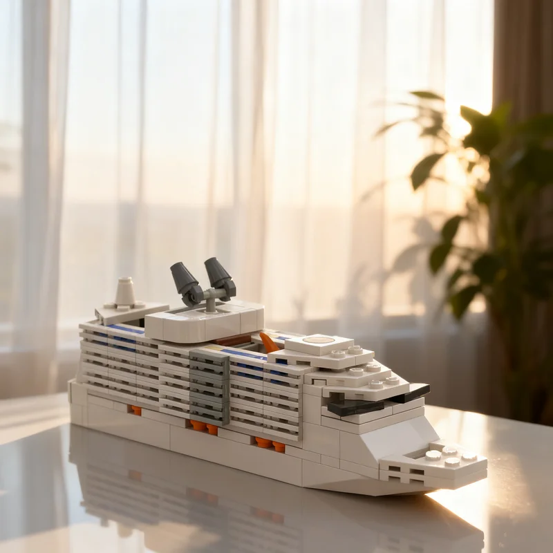 

192pcs MOC Harmony Of The Seas Cruise Ship Ideas CUUSOO Model Building Blocks Architecture Toys Christmas Gifts Education Kids