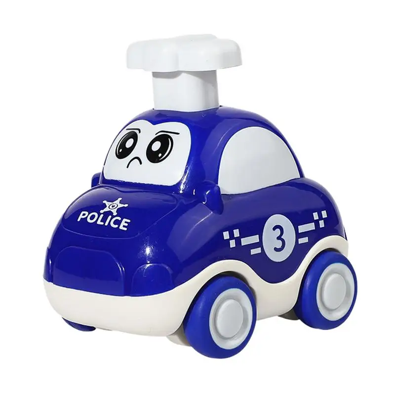 Véhicule à côtes arrière de dessin animé pour enfants, jouets de voiture souhaits and Go, véhicule mignon, Shock-Verde, amélioration de la motricité fine