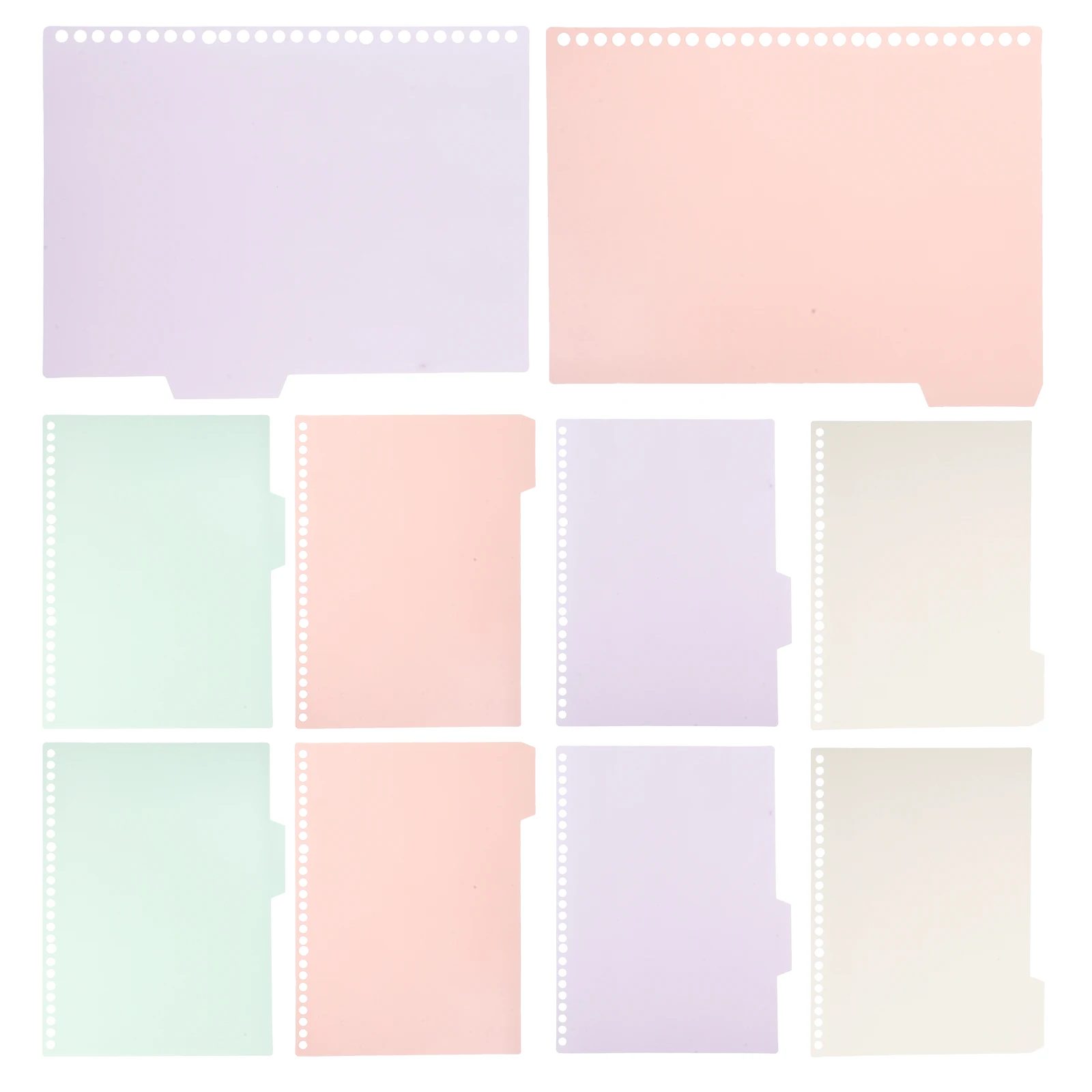 

A4 Coil Notebook with 40 Pages Indexed Tabs for School Office Spiral Notebooks Cute Loose Leaf Divider