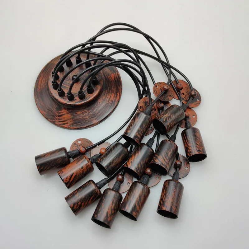 

Heavenly Maid Chandelier Vintage Industrial Style Creative Bar Coffee Restaurant Clothing Shop Multi-head Spider Lamp Bronze