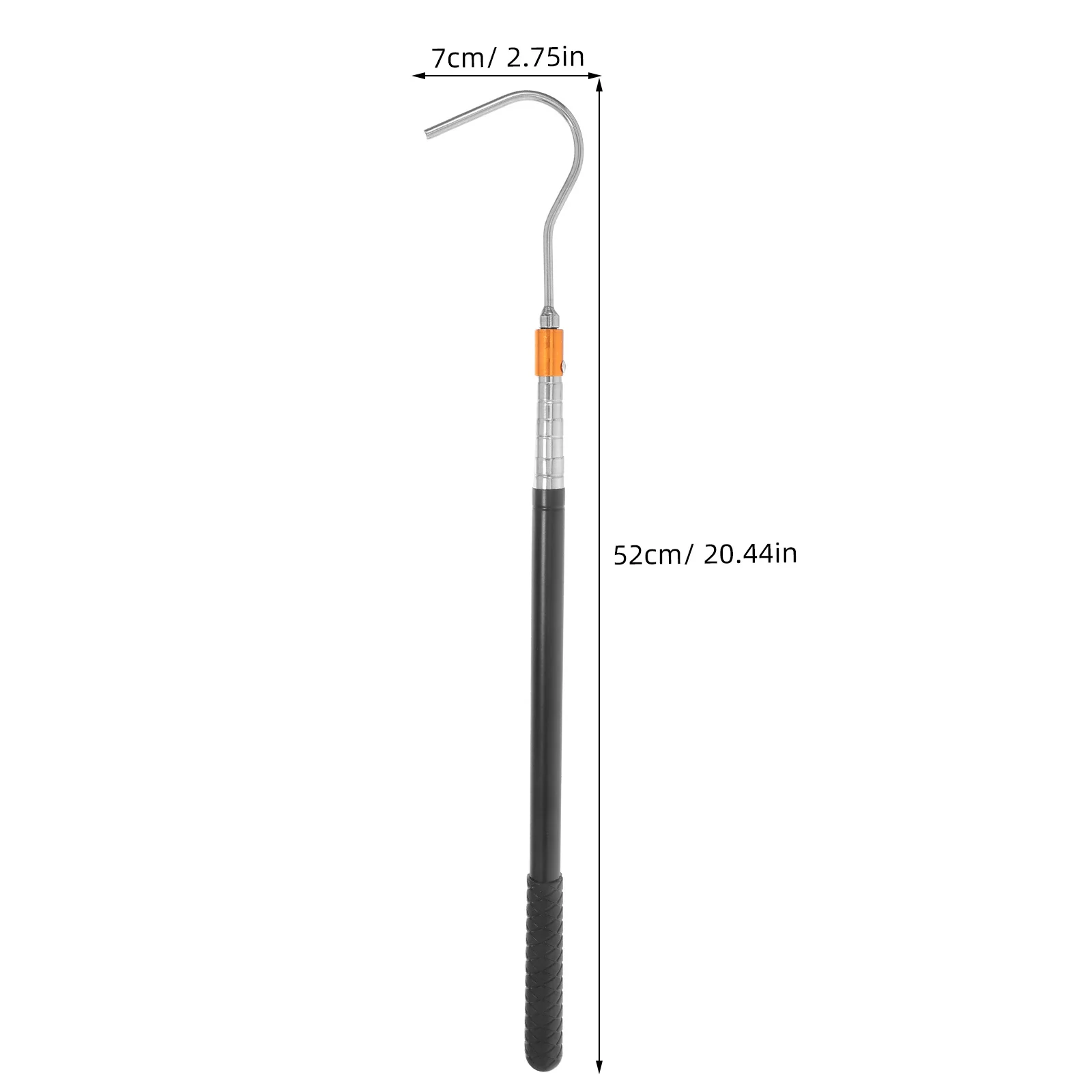 Attic Pull Down Hook Telescoping Rod Stainless Steel Extendable Tool for Rv Awning Loft Ladder Access Attic Door Pull