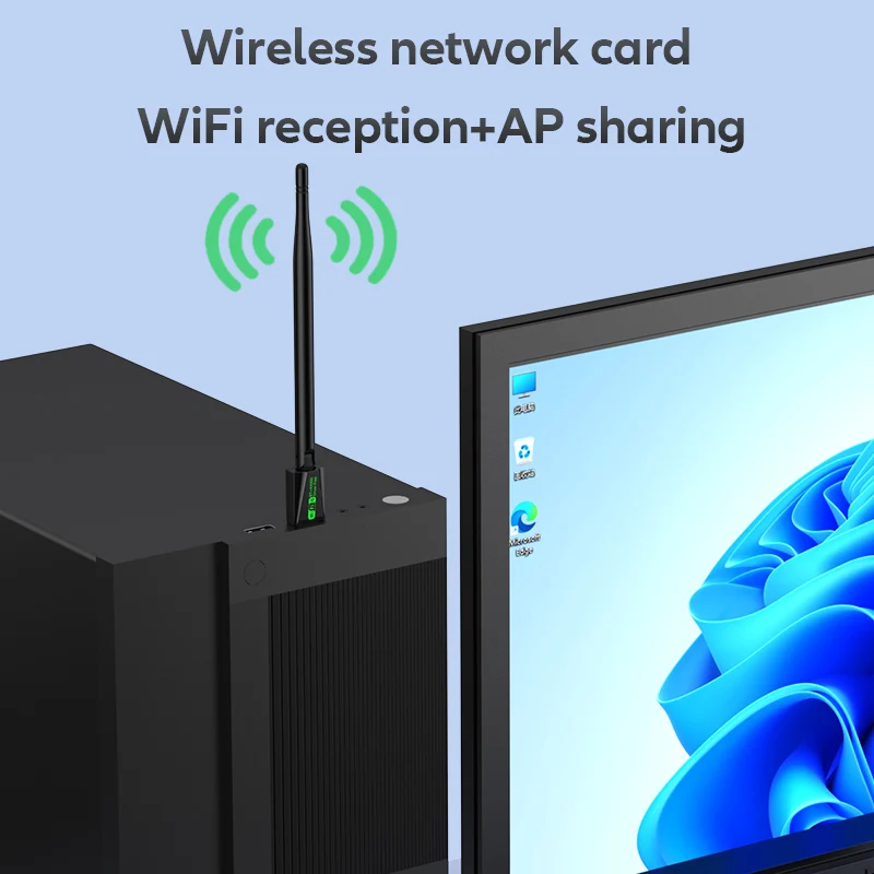 WiFi 6 USB Adapter 900Mbps Bluetooth 5.4 AX900 USB Dongle Wireless Network Card Dual Band 2.4G 5G Ethernet Receiver Free Driver