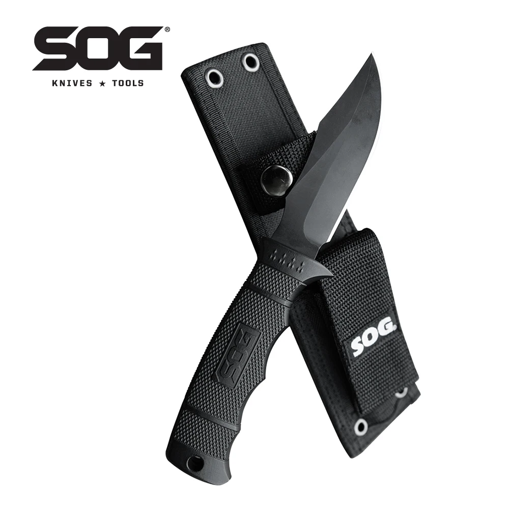 

SOG Seal PUP Elite Premium Fixed Blade Knife, Outdoor Survival Hunting Camping Knife, Portable EDC Tactical Tools for Bushcraft