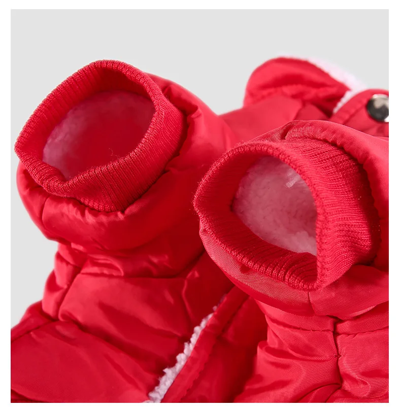 Ropa para perros de peluche acolchada de algodón para mascotas, ropa de capitán para perros pequeños y medianos, otoño e invierno