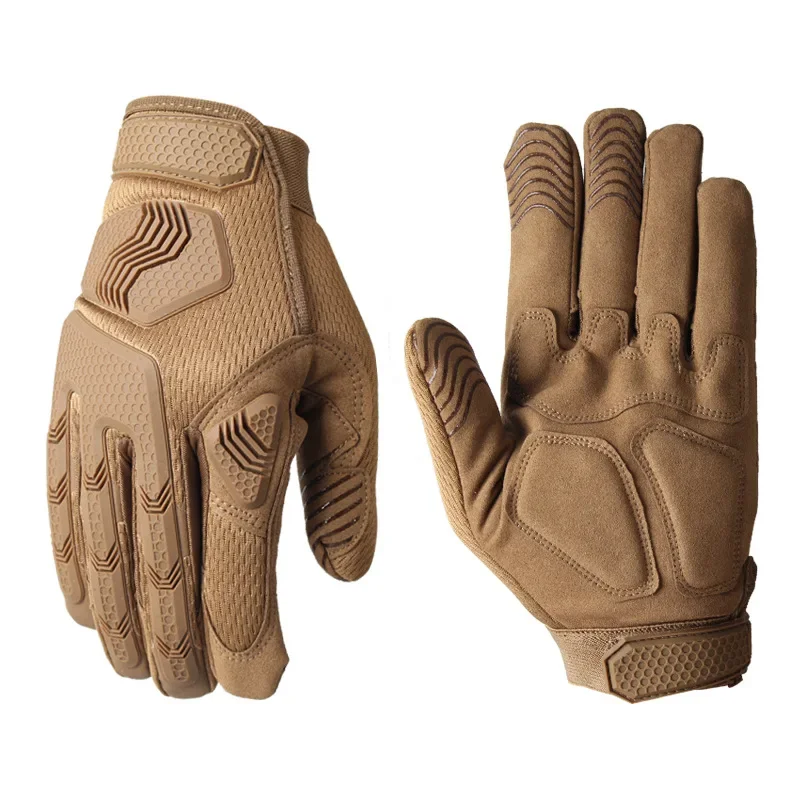 Homens do trabalho tático luvas de dedo completo, Multicam, Anti-Slip, Rip-Stop, Airsoft Mittens, homens militares, camuflagem Shooting Glove