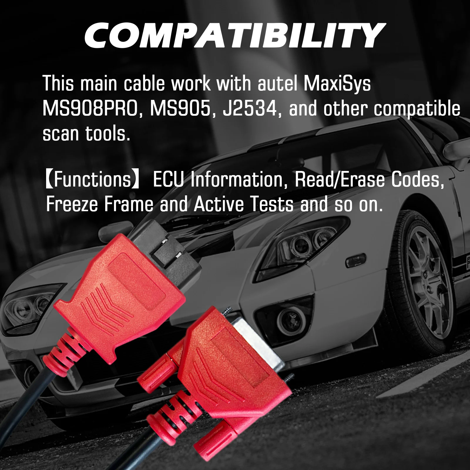 Haupt-Testkabel Passend für Autel MaxiSys MS908/MS906 26-Pin auf 16-Pin Diagnose-Programmieradapter Automobil OBD2 Verlängerungskabel – Detail 7