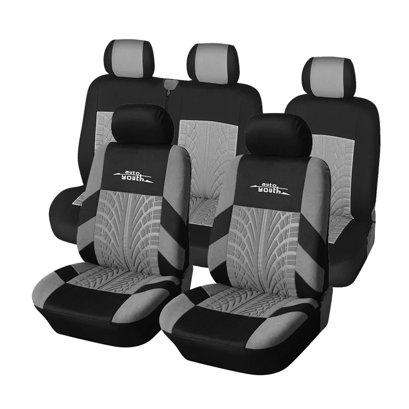 Universal Car Seat Covers（Double Front Seat Covers + Rear Seat 1+2 Mode Car Seat Covers）Automotive Interior
