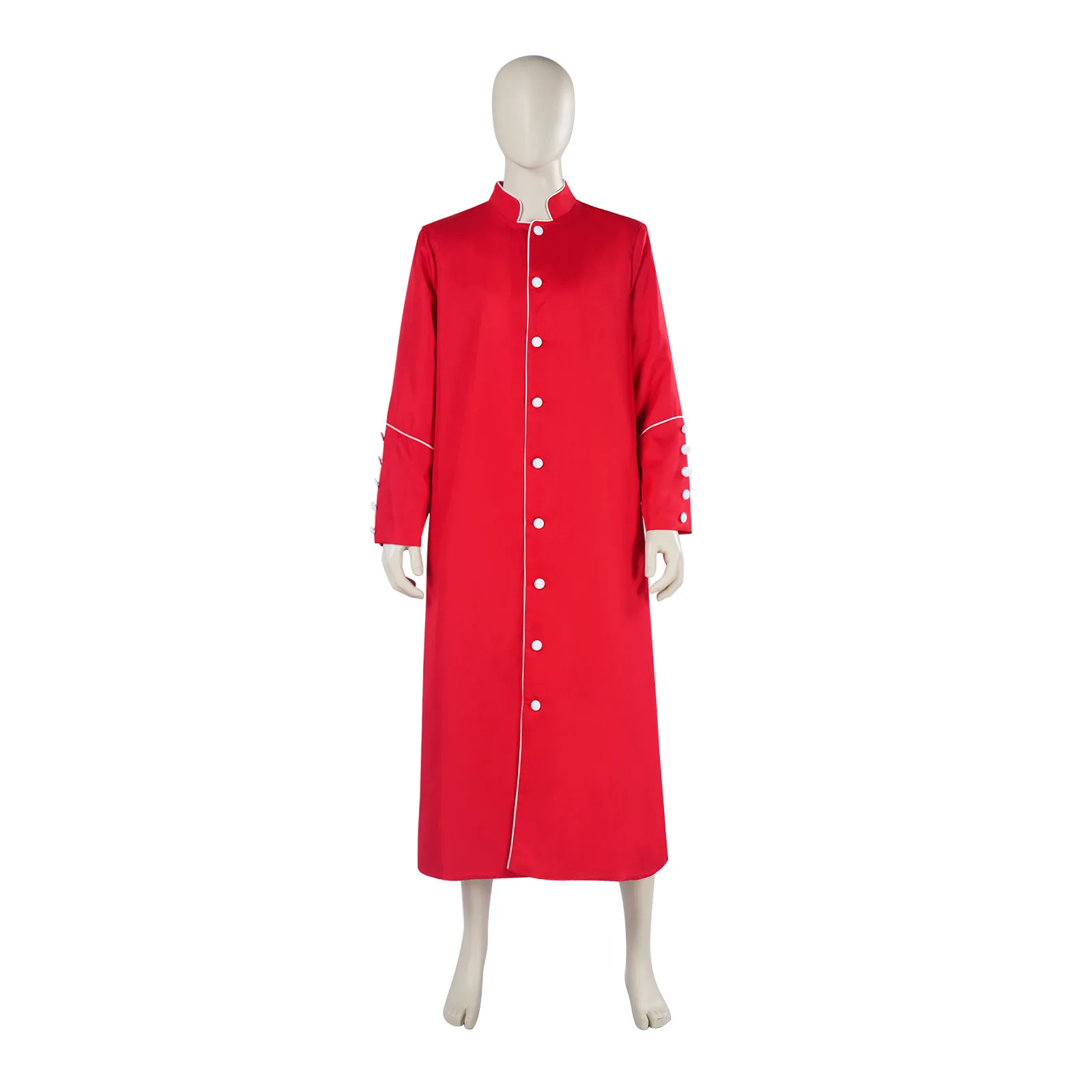 

Medieval European Court Chaplain Church Service Believers Worship Long Dress Performance Costume