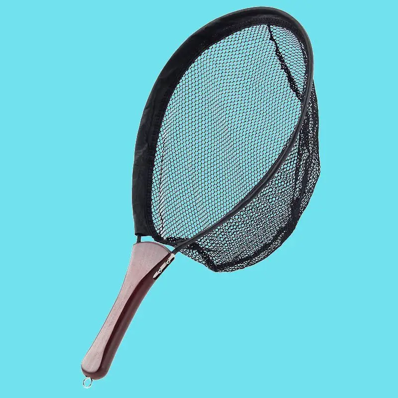 

Foldable solid wood copying net, portable and lightweight anti-hanging fish bag