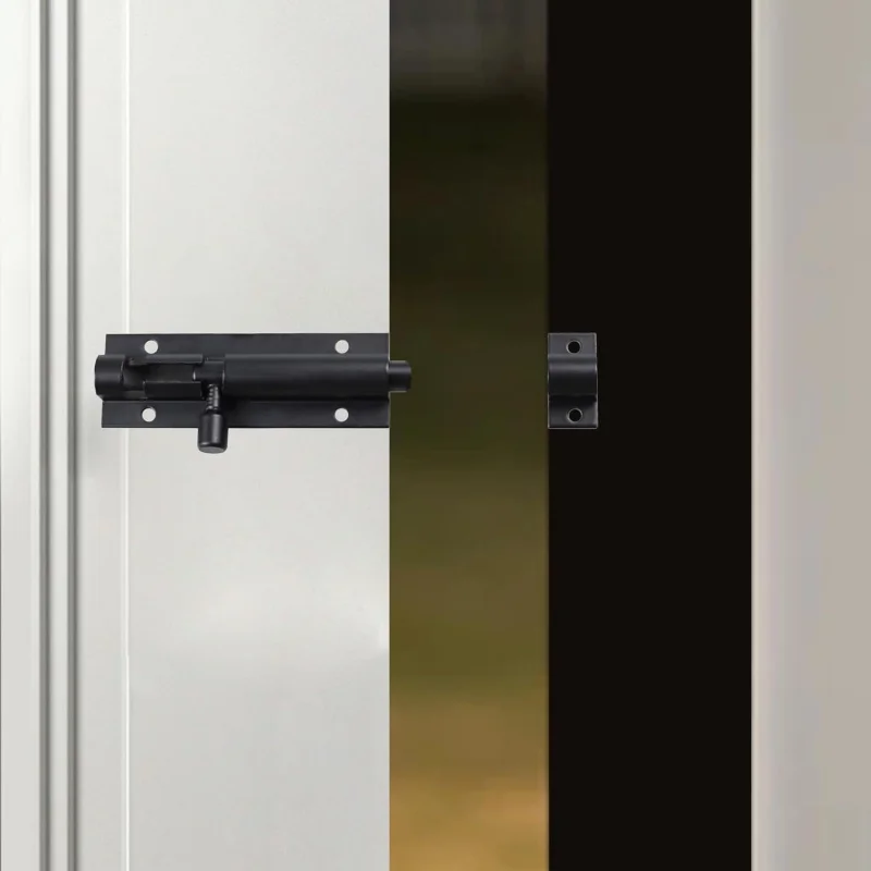 2-3 robuste Schieberiegelriegel – mattschwarzer Legierungsschraube, einfache Installation