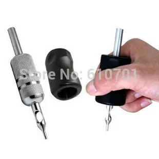 25mm Anti Slip Tattoo Machine Tube Back Stem Grip Cover Cap Black Silicone (not including the Grip)