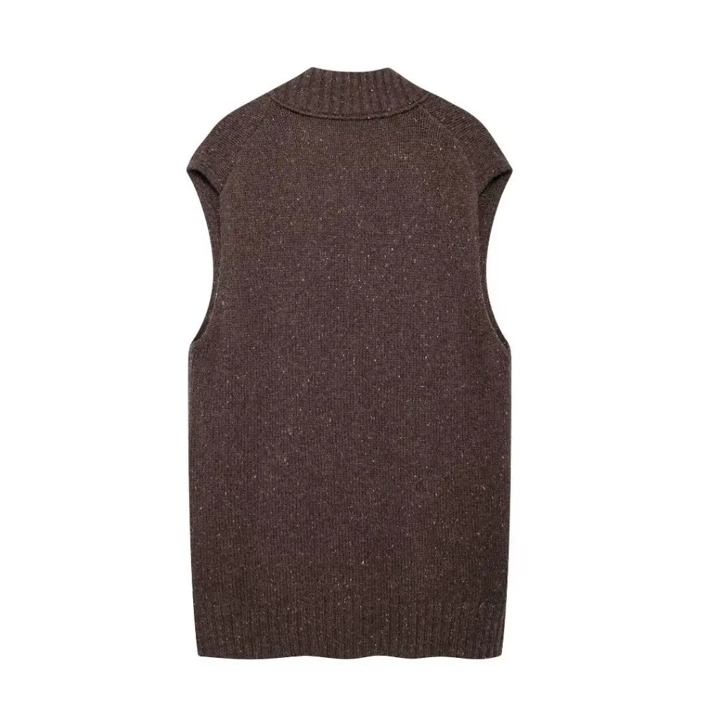 

Winter Fashion Women's Knitted V-neck Vest Sweater And Straight Pants Set - Women's Clothing A35743