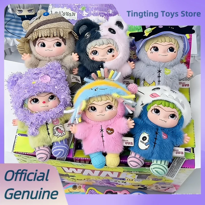 

Оригинальные виниловые плюшевые игрушки-сюрпризы Wakuku'S Handmade World Series, подвески для сумок, модные игрушки, фигурки Kawaii Wakuku, подарок на день рождения