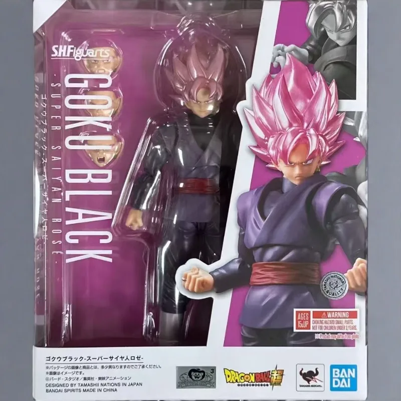 

In Stock Bandai SHF Dragon Ball Super Goku Black Rose Action Figure Collectible Gift for Boys