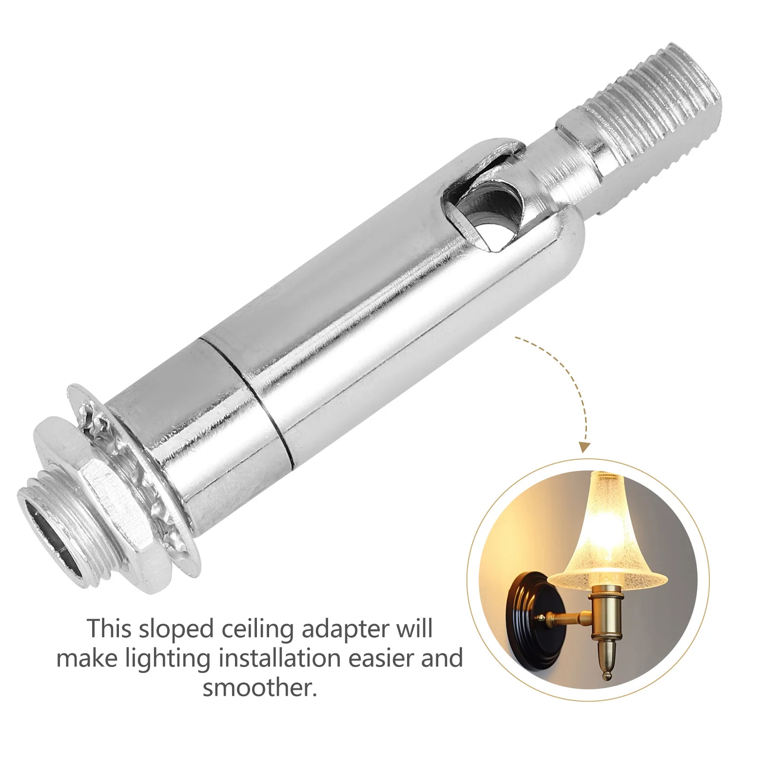 

Light Socket Extender Ceiling Light Adapter Copper Iron Material Converter for Bathroom Ceiling Pendant Lighting