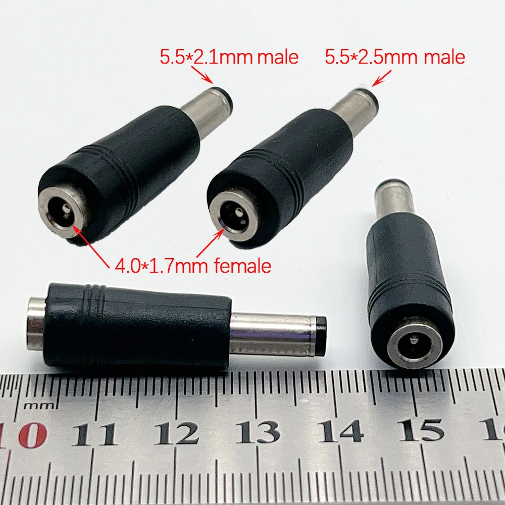 5,5x2,5mm 5,5x2,1mm Stecker auf 4,0x1,7mm Buchse Adapter Steckverbinder Laptop 5,5x2,1 auf 4,0x1,7 DC-Stromumwandlung 5,5*2,5 auf 4,0*1,7 – Detail 1