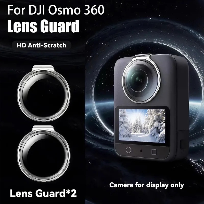 Ochraniacz obiektywu do kamery DJI Osmo 360 Pełna osłona odporna na wstrząsy Przezroczysta osłona obiektywu HD Filmy do DJI Osmo 360