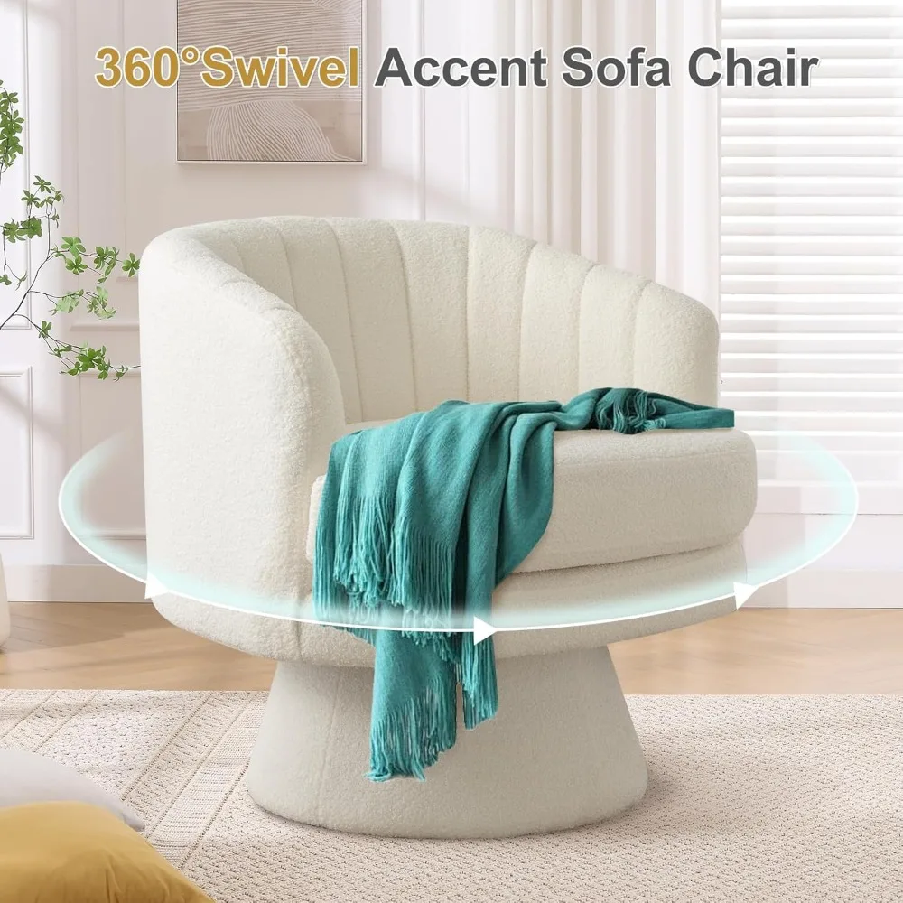 كرسي دوار كراسي الغرور برميل، كرسي حديث لمنتصف القرن لغرفة المعيشة وغرفة النوم والمساحات الصغيرة، كرسي دوار للكرسي