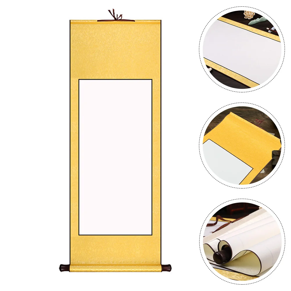 Portable Rice Paper Scroll Child Decoration Blank Parchment for Writing