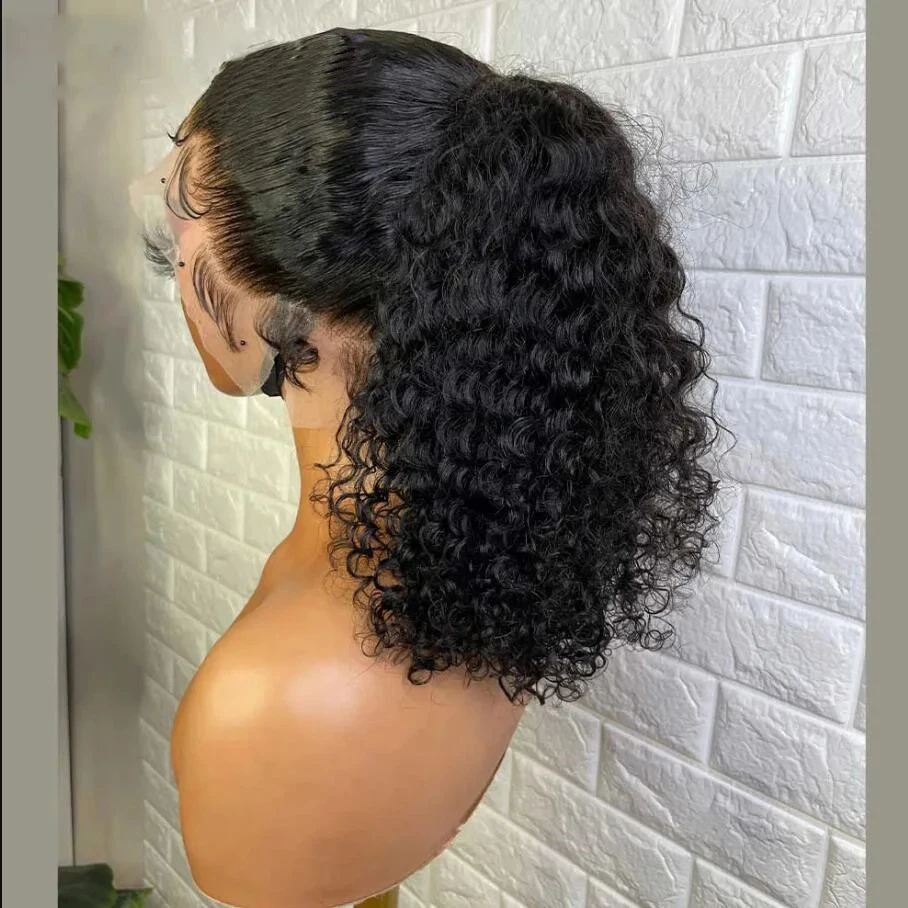 

Мягкий 26-дюймовый длинный 180 Плотность Кудрявый Вьющийся Натуральный Черный Глубокий Парик Фронта Шнурка Для Женщин Детские Волосы Бесклеевые Синтетические Предварительно Сорванные Ежедневно