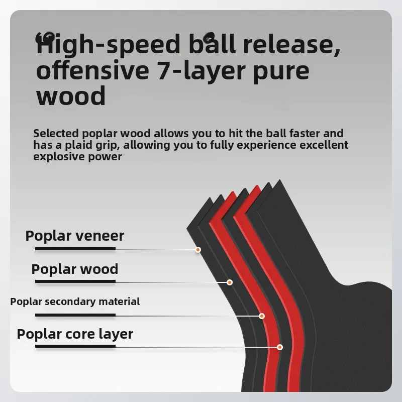 

Последняя модель ракетки для пинг-понга A11 Six Star Student Training с двумя ракетками из чистого дерева, набор ракеток для пинг-понга