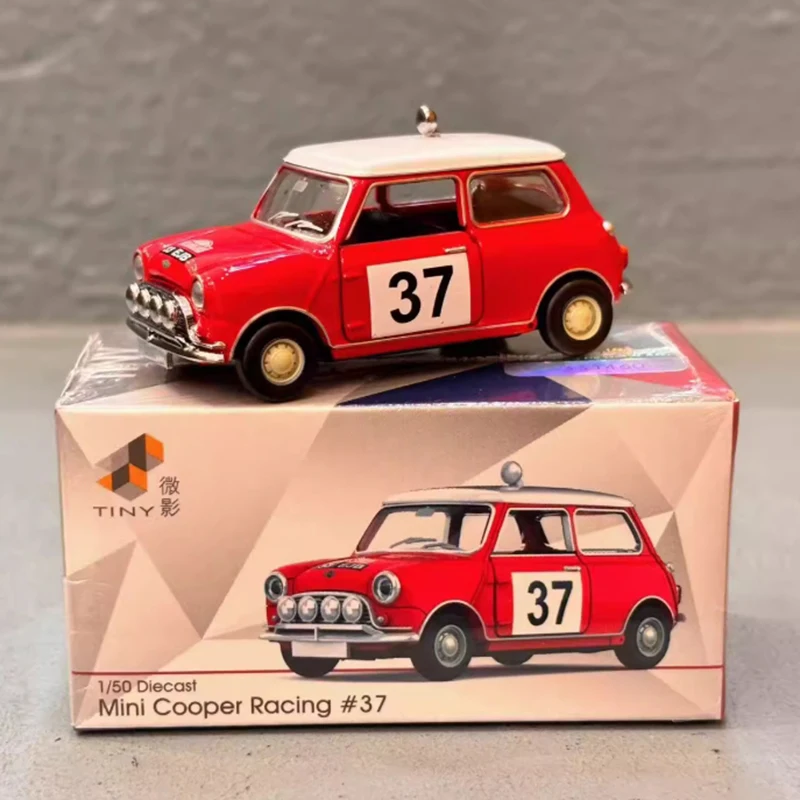 

Tiny1:50 Мини-Купер Гонки 37. # Модель автомобиля из сплава, орнамент, сувенир, коллекция, подарок для хобби