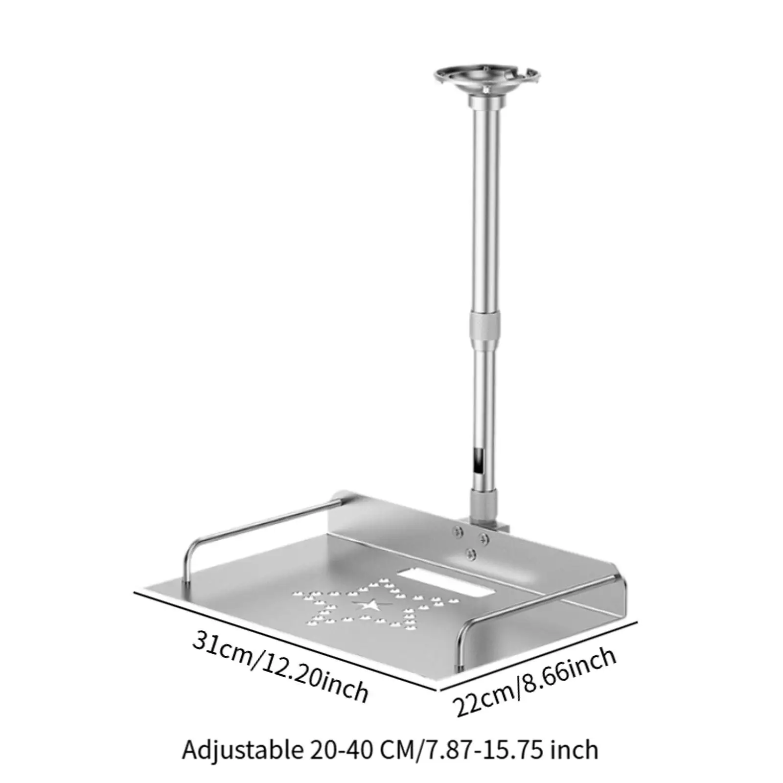 Suporte de teto com bandeja para câmera de projetor resistente para escritório de home theater