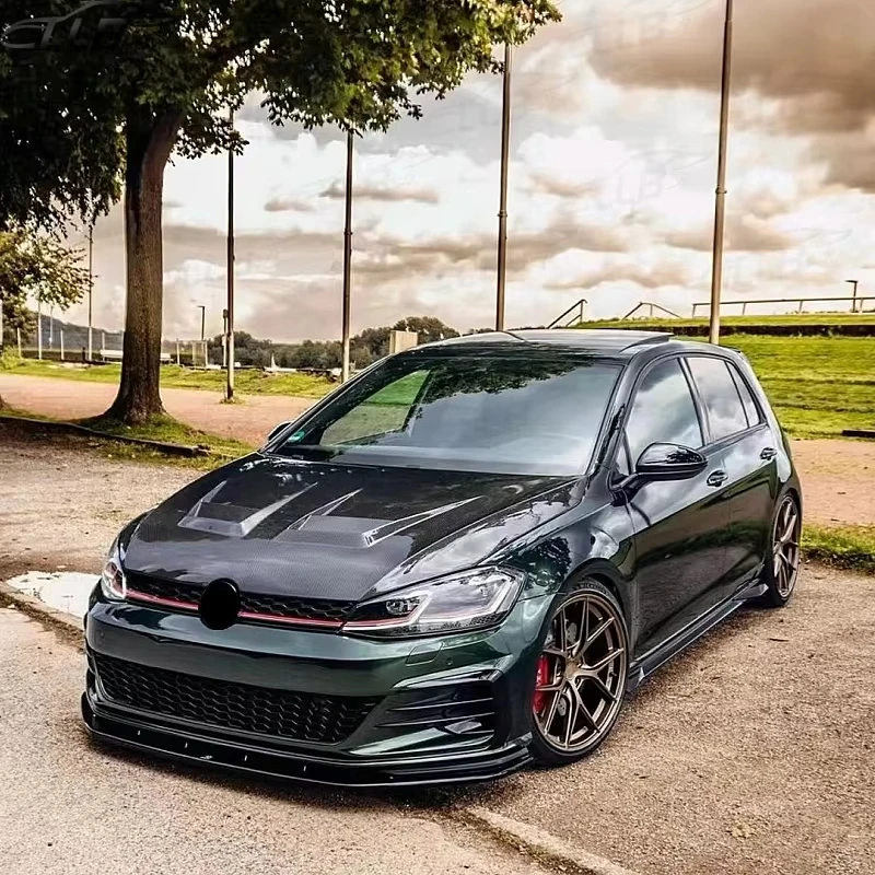 مناسبة لغطاء محرك Golf gti 7.5 R-line GTI من ألياف الكربون لغطاء محرك Vw Golf MK7 7.5