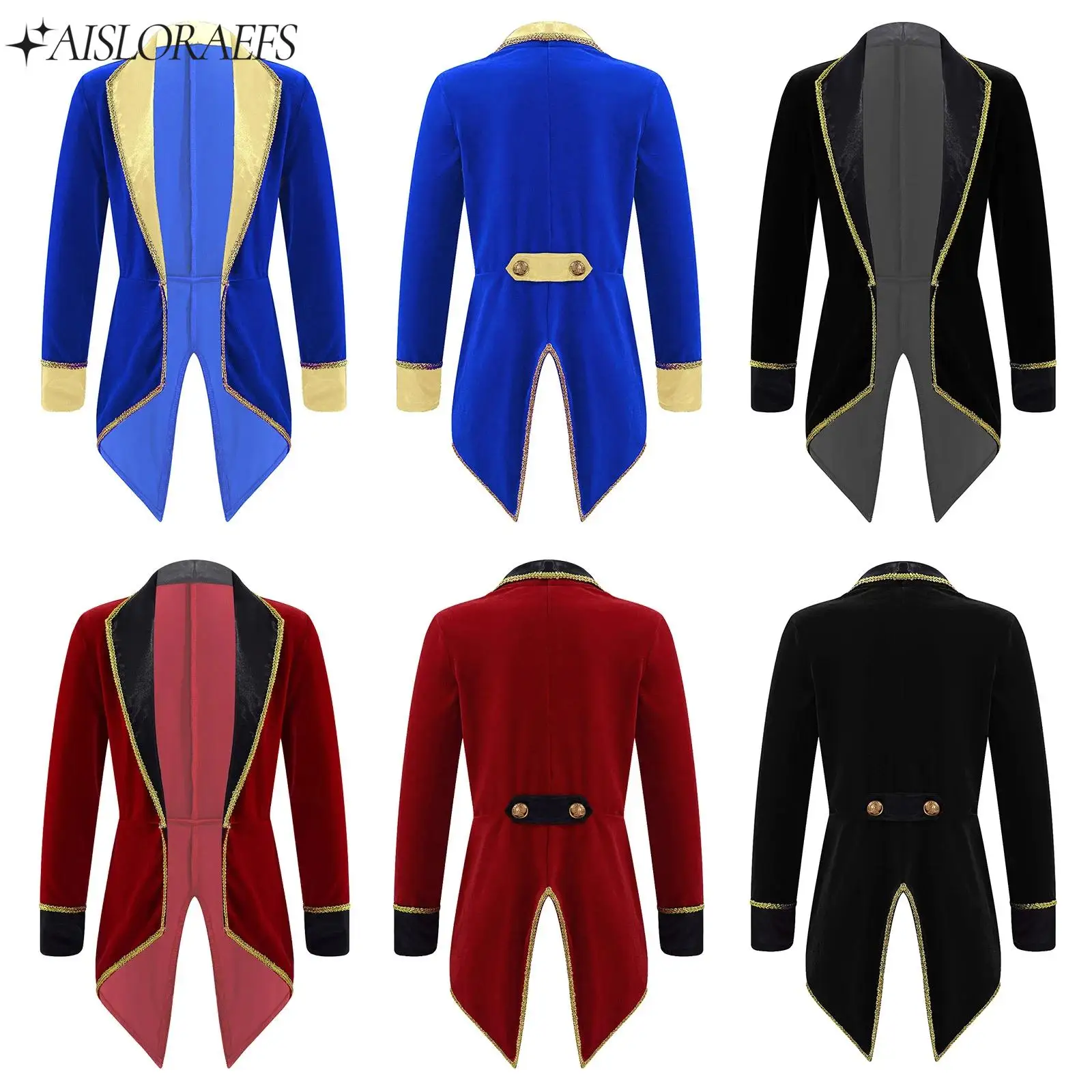 

Girls Showman Cosplay Costume Long Sleeve Tusxedo Coat for Teen Role Play Party Performance Halloween Carnival Fashion Clothes