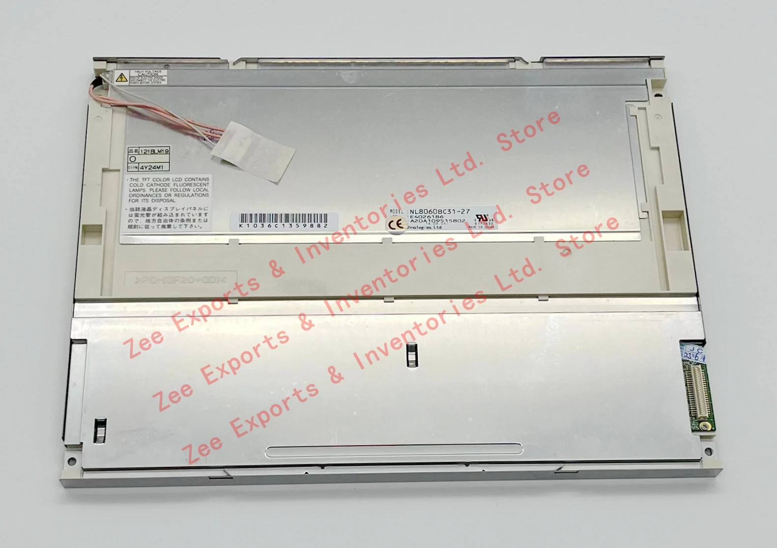 NL8060BC31-27 LCD 12.1 inci, Panel layar tampilan LCD 800*600 TFT untuk peralatan industri