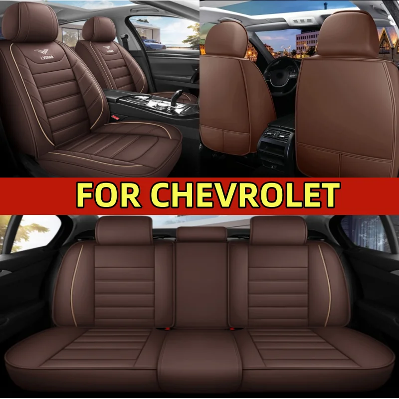 

FOR CHEVROLET Waterproof artificial leather car seat covers, wear-resistant, soft and comfortable, fully wrapped seat covers