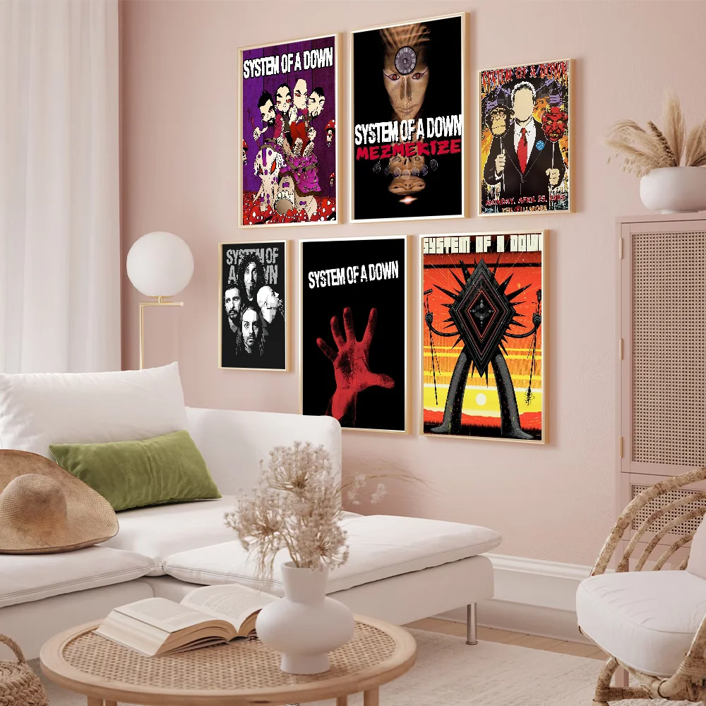 

Band S-System of a D-own Poster Prints Wall Sticker Bedroom Living Home Room Office Decoration Painting Self Adhesive
