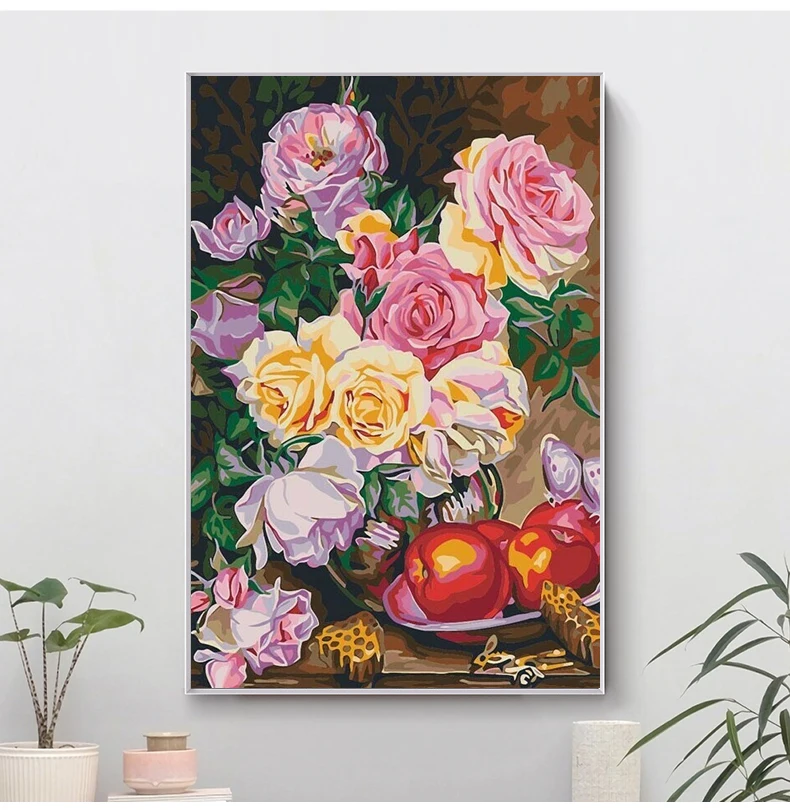 Kwiaty 5D diamentowe malowanie piwonia róża kwiat DIY diamentowe malowanie mozaika pełne wiertło diamentowe haftowany obraz Home Decor