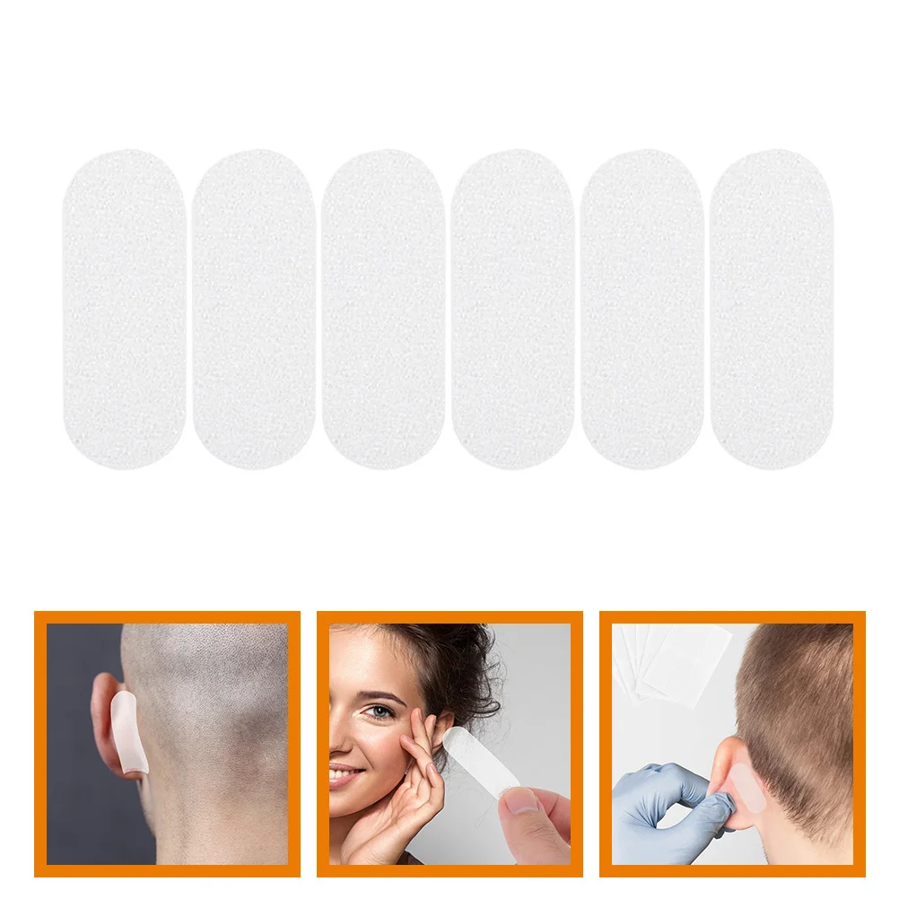 6 قطع من ملصقات تصحيح القشرة الشفافة المقاومة للعرق للنساء، ملحقات الأذن لدعم الأذن #4