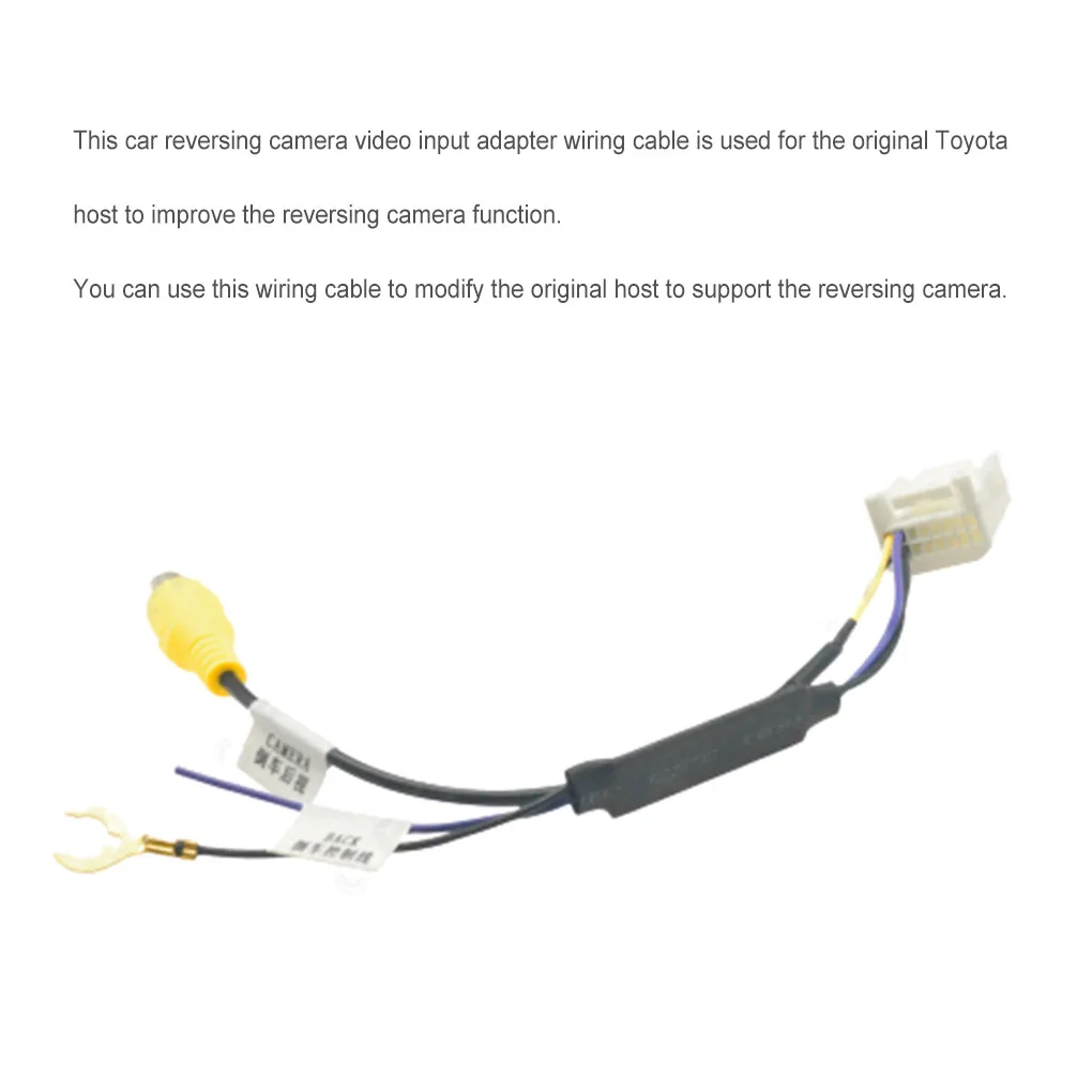 Wiring Retrofitting Modification Reverse Camera Video Cable Adapter Vehicle Tools Repairing Part Adapters Fitting