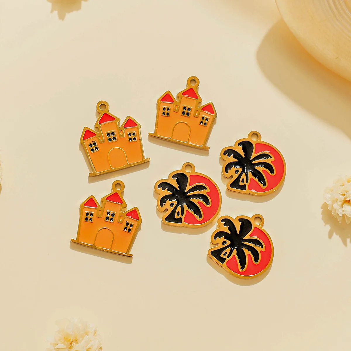 

5 шт. Diy тыква, капающее масло, подвески, подвески на Хэллоуин, ожерелье из нержавеющей стали, серьги, браслет, подвески, изготовление ювелирных изделий