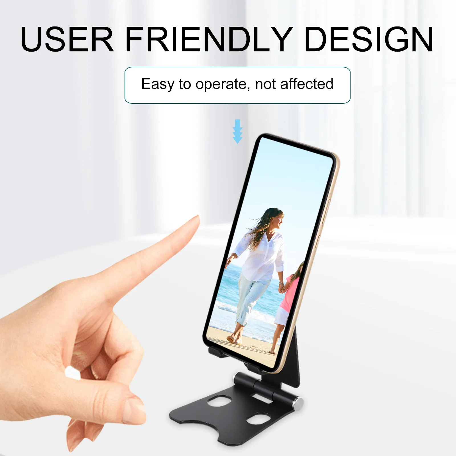 1Pcs Foldable Desktop Phone Stand Holder Portable Adjustable Mobile Phone Rack for Home Office Tablet Support Tablet Holder