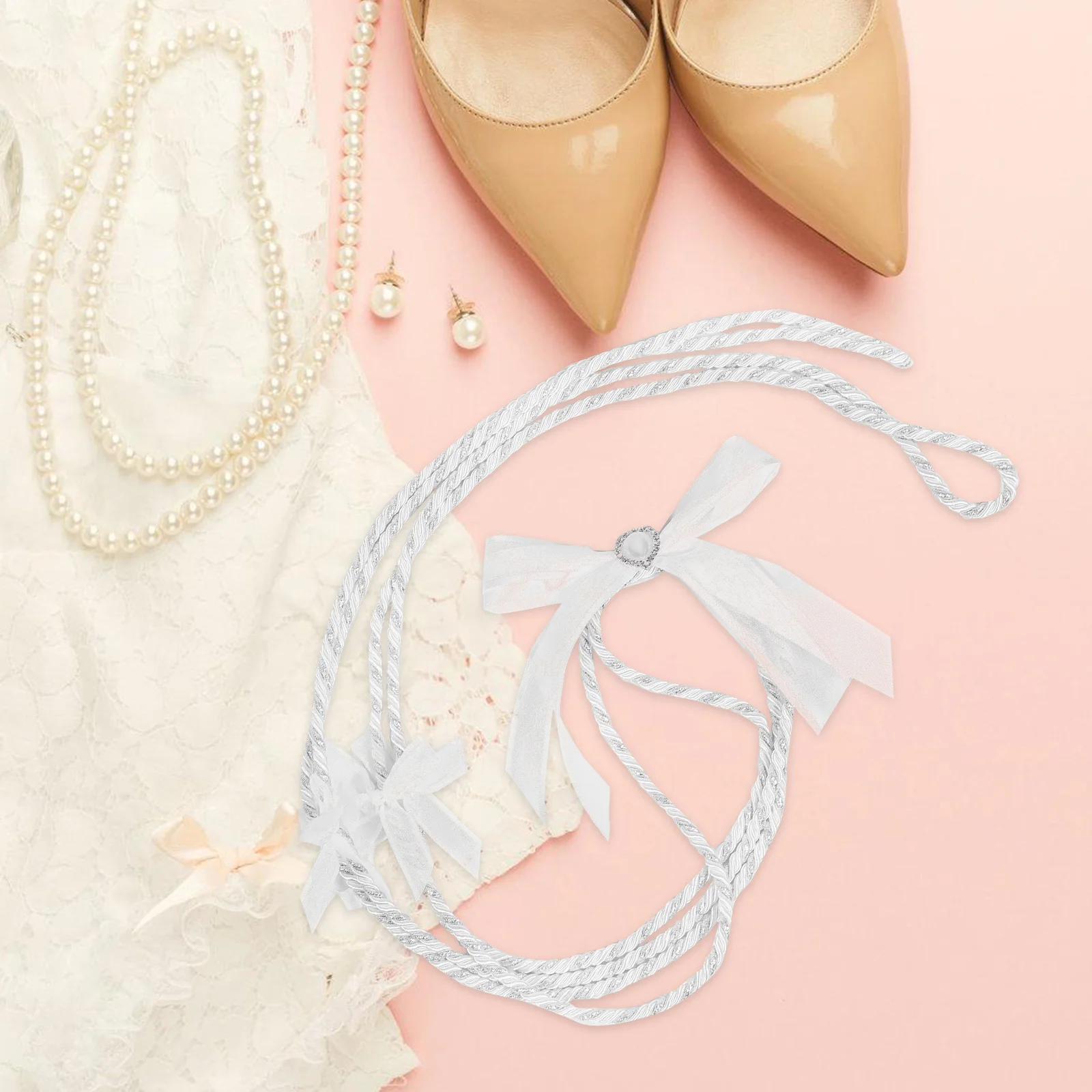 حبل لاسو الزفاف - حبل إيقاع يدوي أنيق للاحتفال - حبل توحيد الزفاف قابل لإعادة الاستخدام مع المعلقات - الزواج التقليدي #2