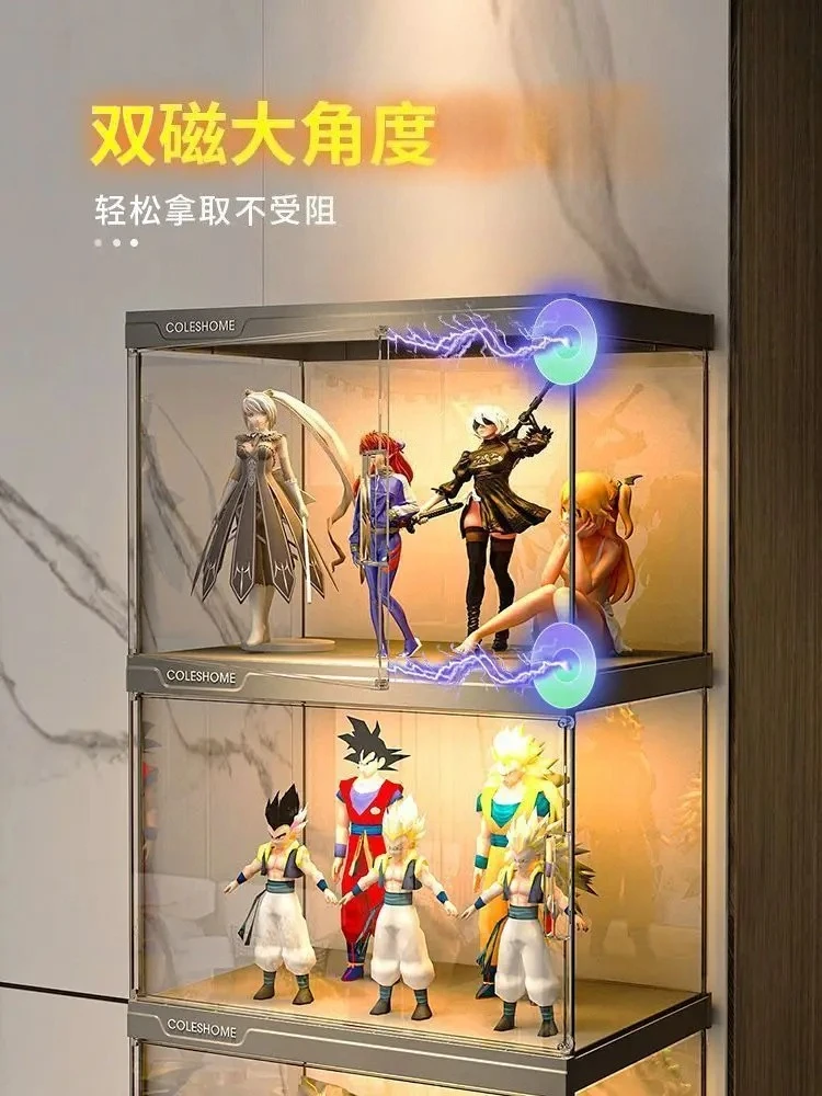 LEGO Figure Display Cabinet Household Transparent Storage Cabinet Multi-layer Large Capacity Up to Dust-proof Shelf - view 4
