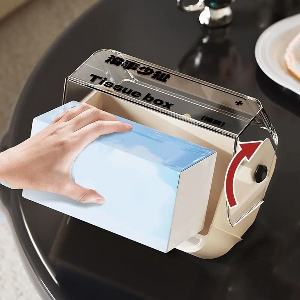 Durable Plastic Tissue Box Funny Anti Slip Tissue Case Cover Decorative Paper Storage Organizer Kitchen Supplies