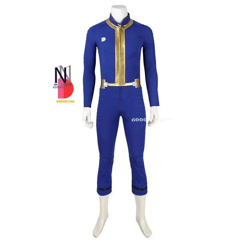 

DY20Fall Cos Out Vault 33 Hank Cosplay Costume Male Survivor Blue Uniform Suit Jumpsuit Arm Props Halloween Party Man Woman Outf
