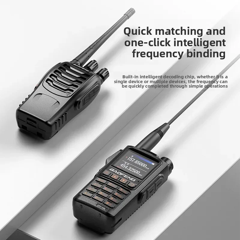 Durable BAOFENG Walkie Talkie BF-18L Three-Band TYPE-C Direct Charging One-Key Frequency Pairing Outdoor