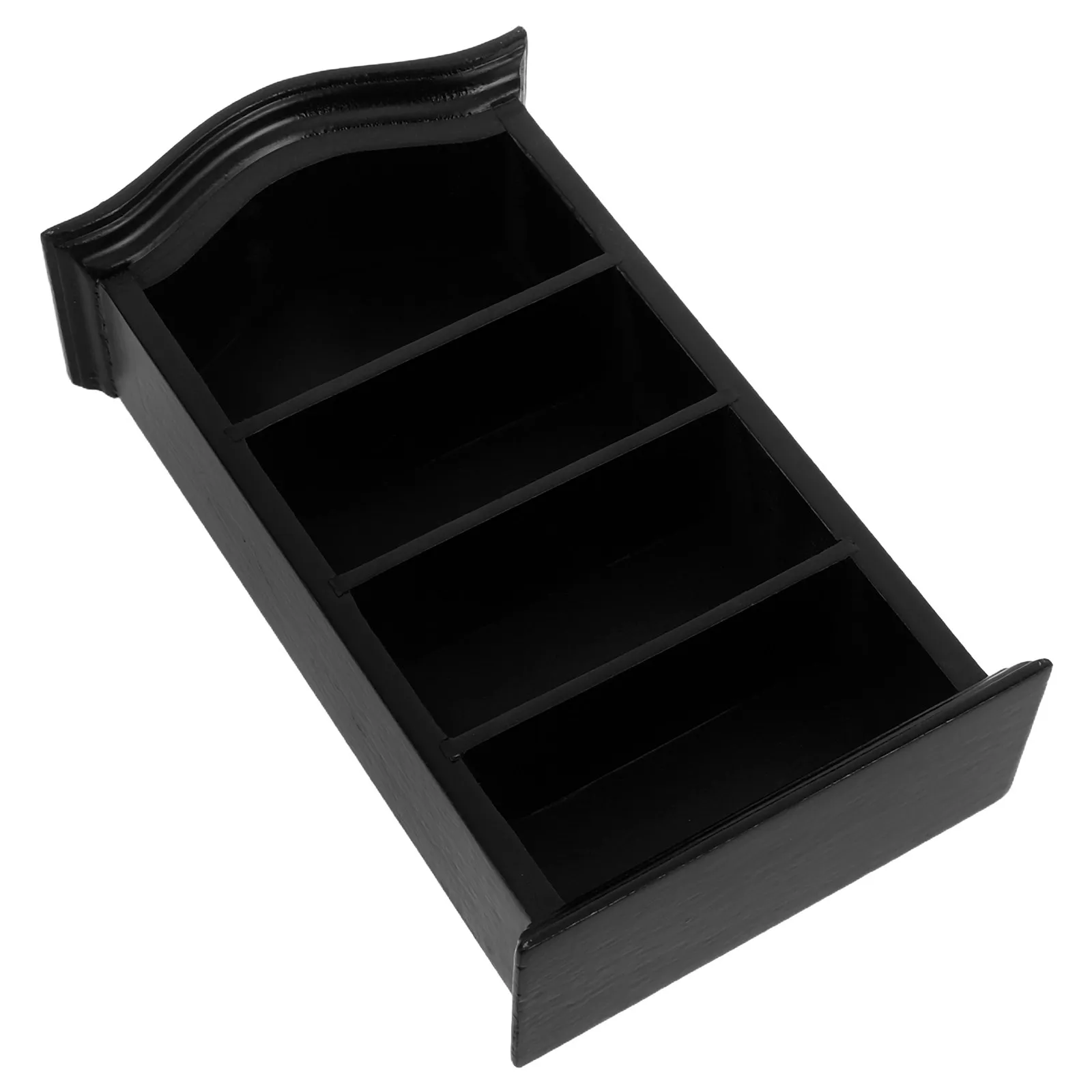 

Dollhouse Furniture: Wooden Miniature Bookshelf Cabinet 1:12 Scale Vintage Gothic Display Case For Mini Storage Organizer