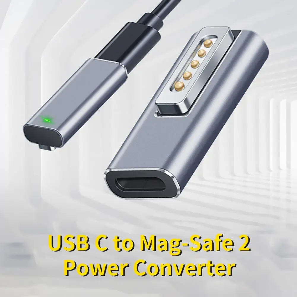 ตัวแปลงที่ชาร์จสำหรับตัวผู้2ตัวแปลง5A ชาร์จเร็ว PD USB C ตัวเมียเป็น MAG-Safe ใช้งานได้ดี