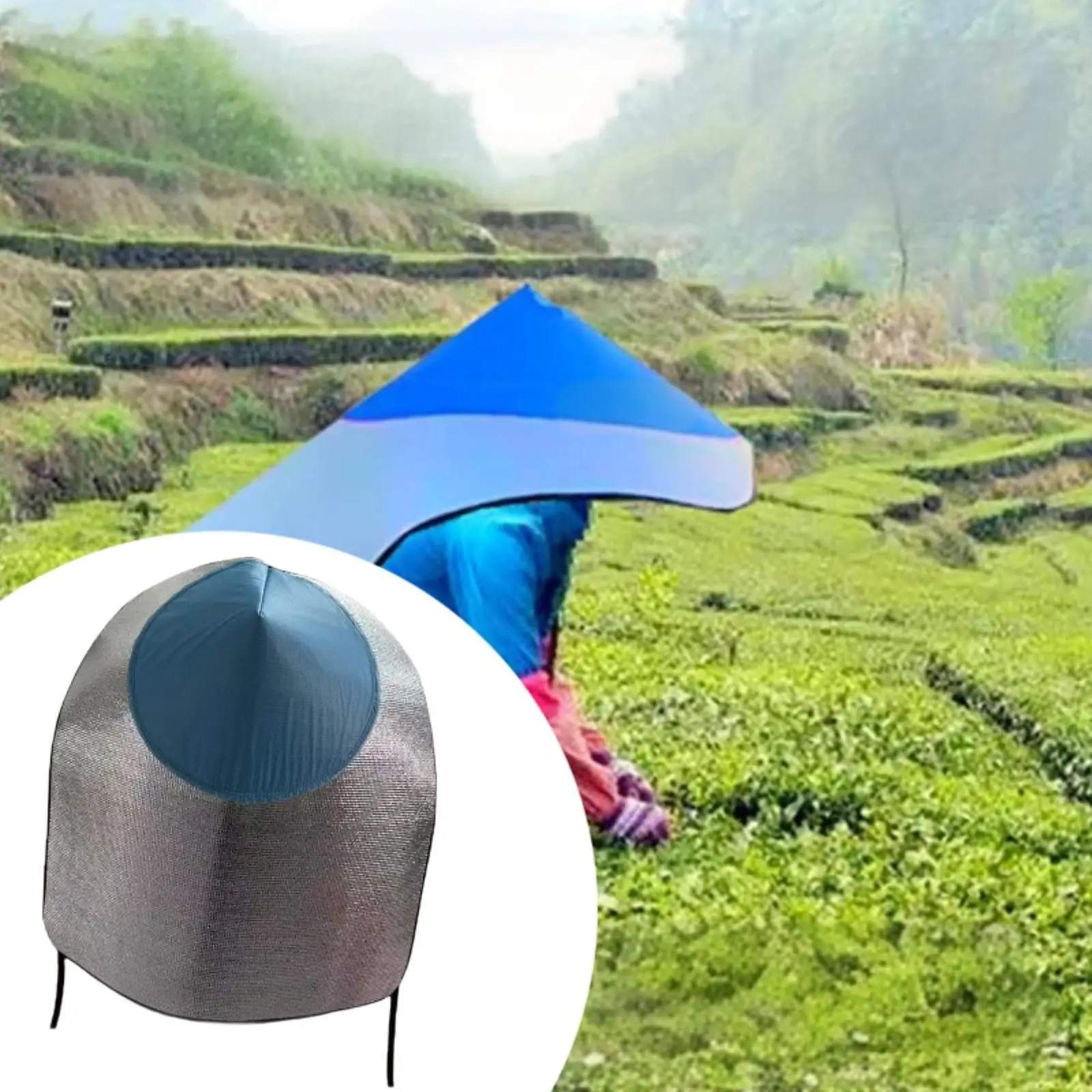 

Outdoor Hat for Men Women Waterproof Fishing Cap Sun Protection Hooded Cloak, for Gardening Fishing Outdoor Farming Agriculture