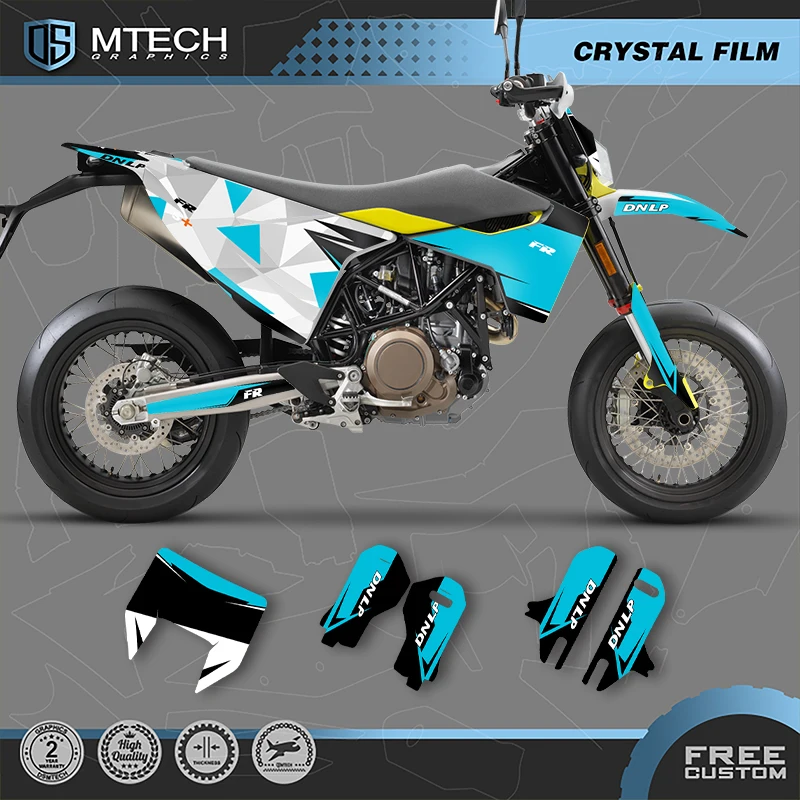 DSMTECH Custom Team Graphics Decals Stickers Kits for Husqvarna 15-20 701 SUPERMOTO ENDURO 2015-2017 2018 2019 2020 007