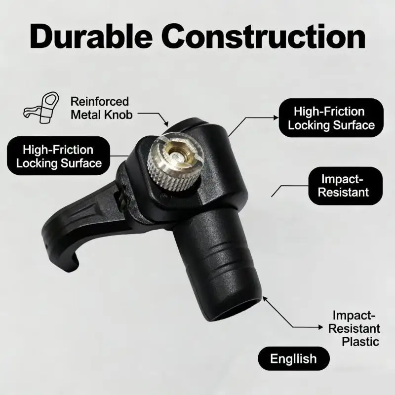 Trekking Pole External Lock Buckle 1Pcs 14mm 16mm Weather Resistant Accessory for Outdoor Mountaineering