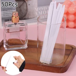 50 100pcs Tester Strips Fragrance Disposable White Women Smell Paper Paper Strips Test Paper Aromatherapy Perfume Essential Oils