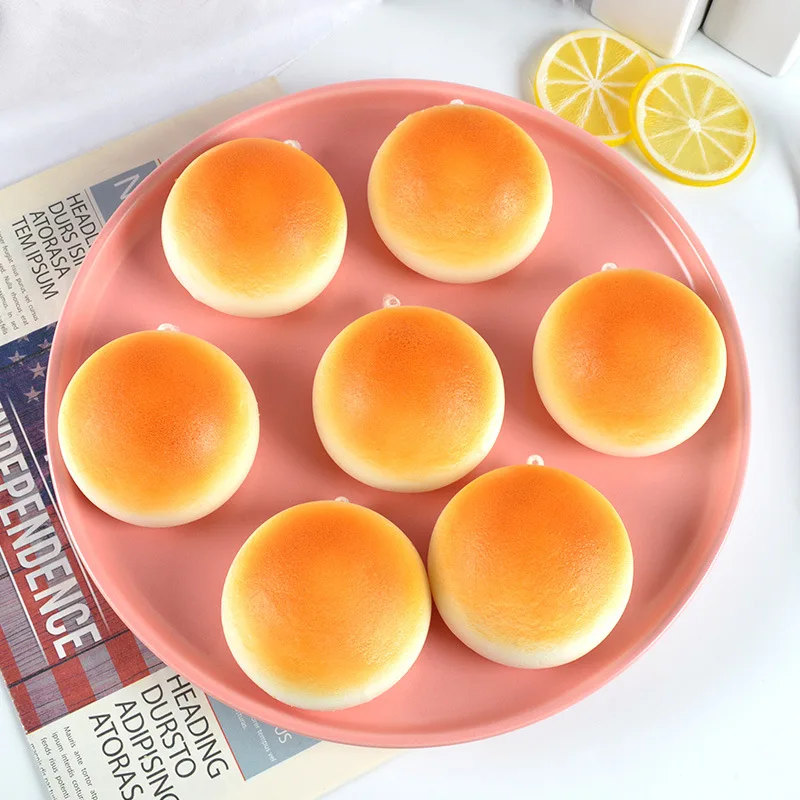 PU-Simulation, langsamer Rückprall, gebratenes gedämpftes Brot, Lebensmittelmodell, Ornament, Spielessen, Schießen, Requisiten, Prise, Musikspielzeug